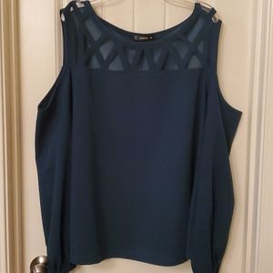 Emerald green blouse